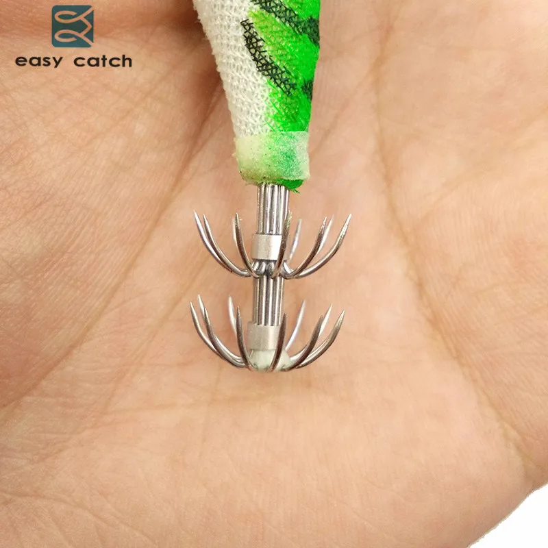 Easy Catch 5 шт. жесткие пластиковые приманки для осьминога кальмара искусственная