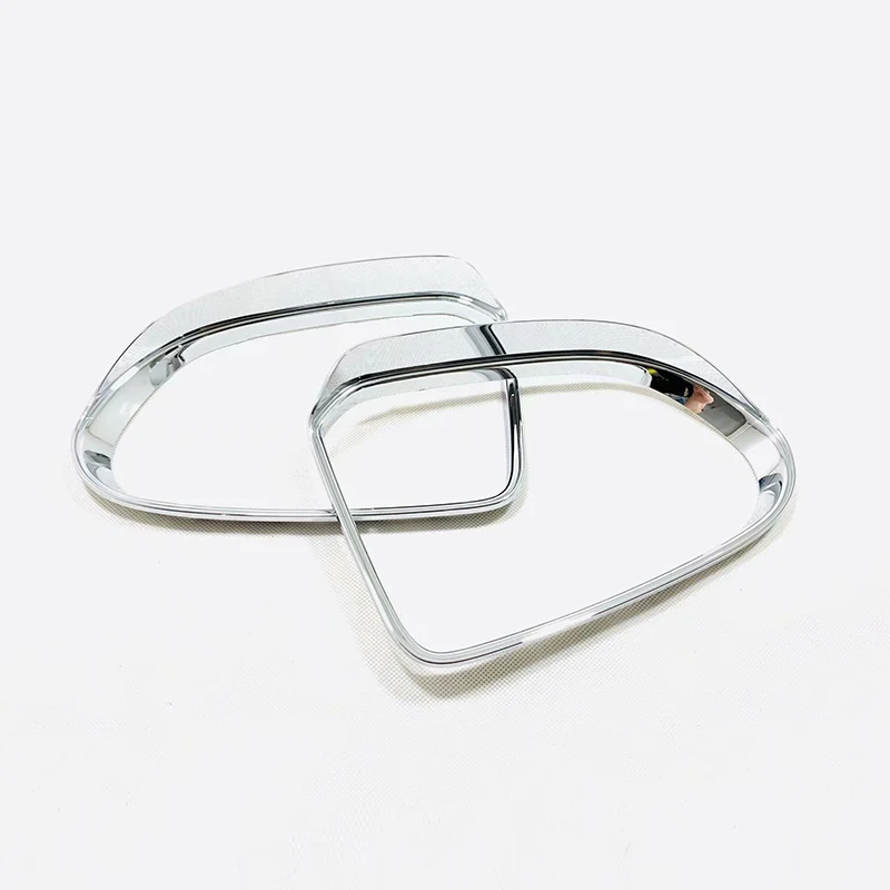 ABS Chrome For Hyundai Santa Fe 2018 2019 Accessories Car Rearview Mirror Rain Eyebrow Trim Moulding Cover Ca Styling 2pcs | Автомобили и