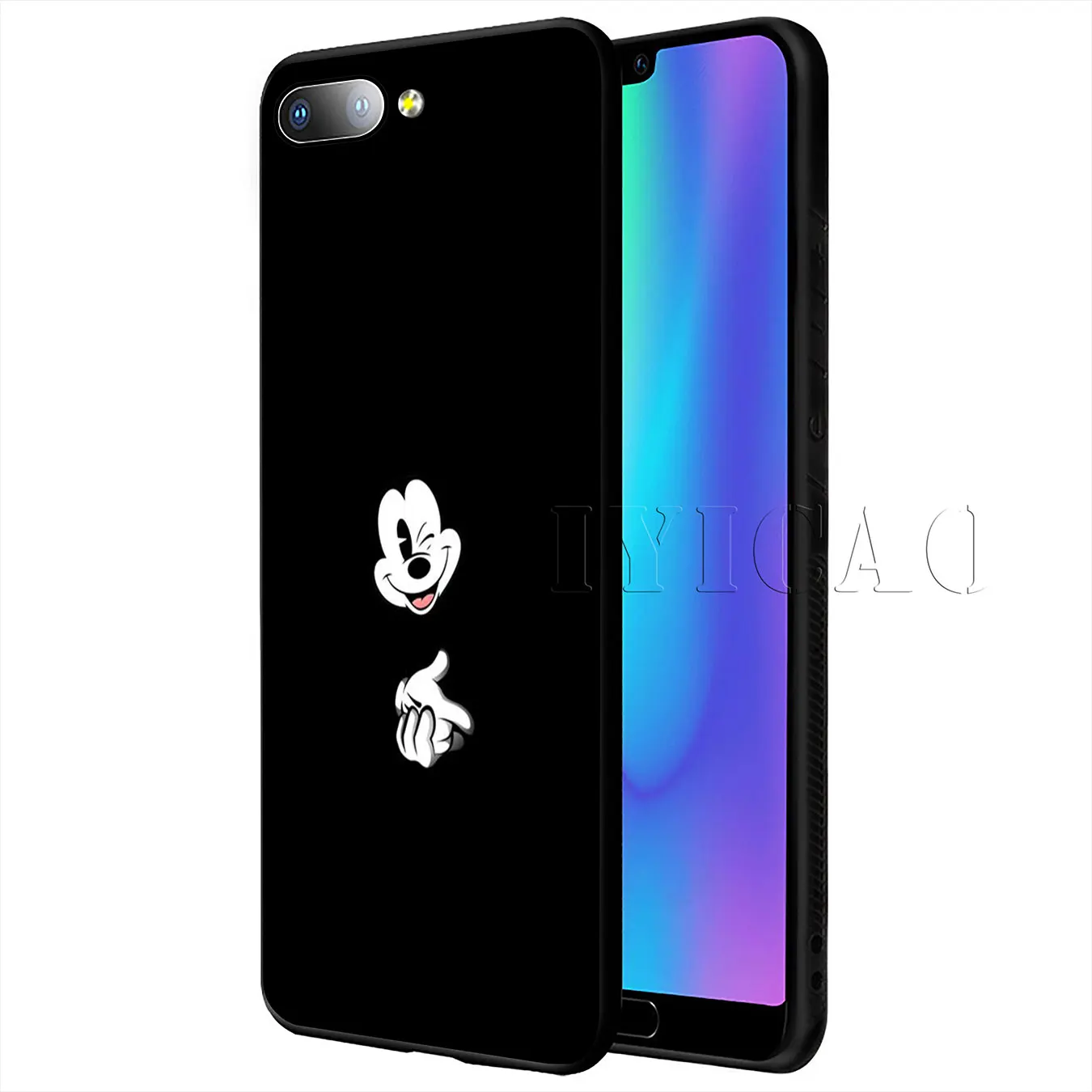 IYICAO Mickey Mouse love Soft Case for Huawei P20 Pro P10 P8 P9 Lite Mini 2017 P Smart 2019 Cover |