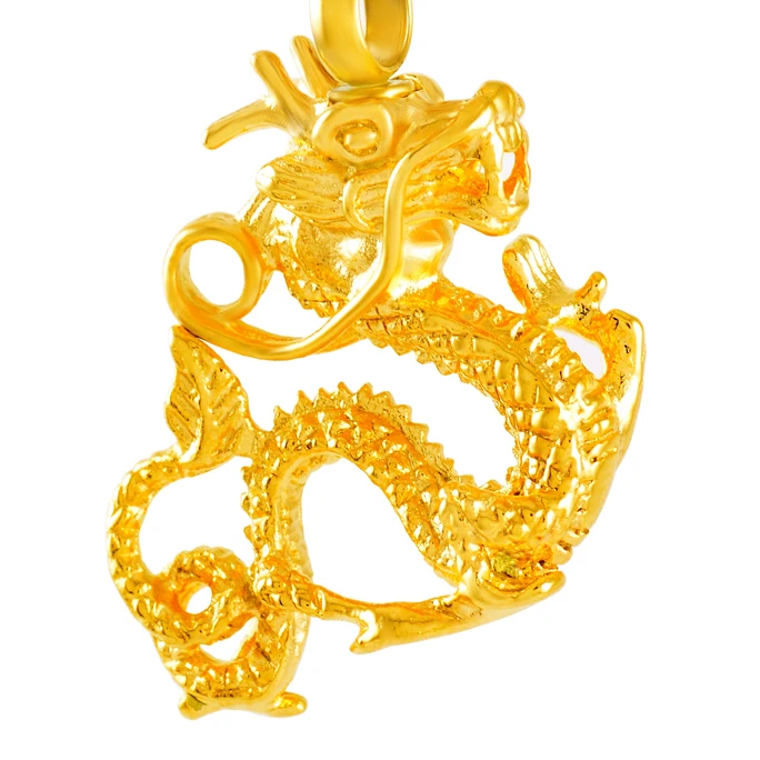 

Dragon Shape Cremation urn Necklace Memorial Ashes Keepsake Stainless steel Urn Jewelry for Love