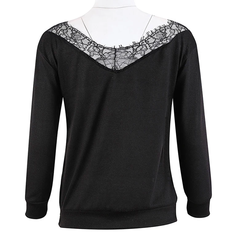 Женский Однотонный свитер с v-образным вырезом сексуальный открытыми плечами