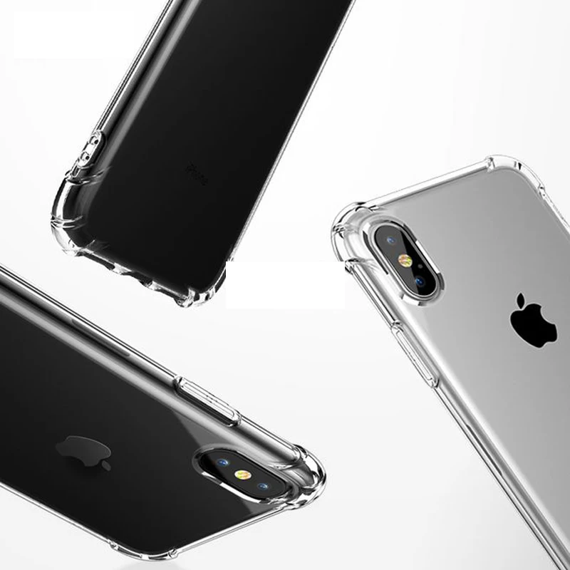 TPU чехол для iPhone XS Max мягкий прозрачные тонкие чехлы MAX XR X 7 PLUS 8 6S Чехол кристально