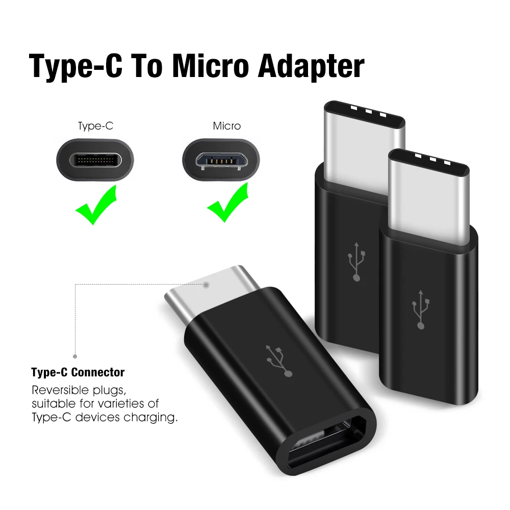 OTG type-C адаптер 56K USB C к Micro USB OTG usb type C адаптеры для Macbook Pro Google sony htc huawei Oneplus Nokia USBC