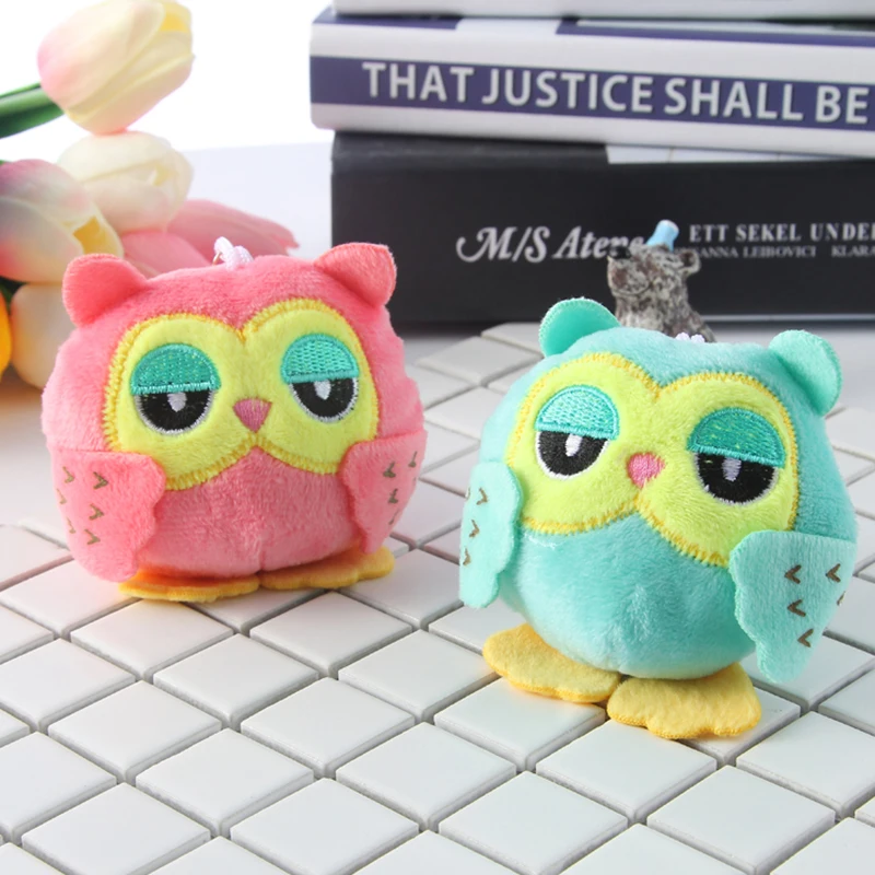 Porte Clef Keyring Pendant Purse Jewelry Bag Charm Pram Toddler Crib Toy Cute Stuffed Owl Pompom Valentine's Day Gift For Girls | Игрушки