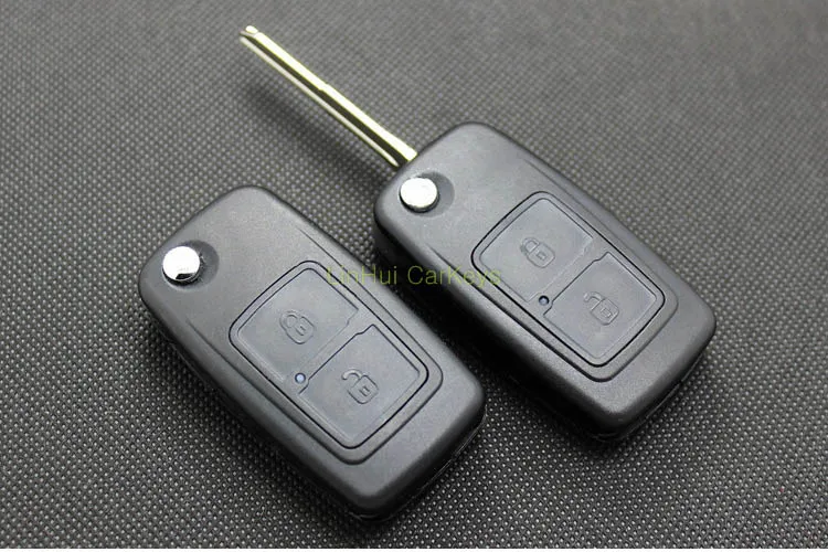 2 шт. PINECONE для CHERY A5 FULWIN TIGGO E5 A1 COWIN Пасхальный чехол для ключа автомобиля 2 кнопки нерезанное лезвие дистанционного ключа оболочки