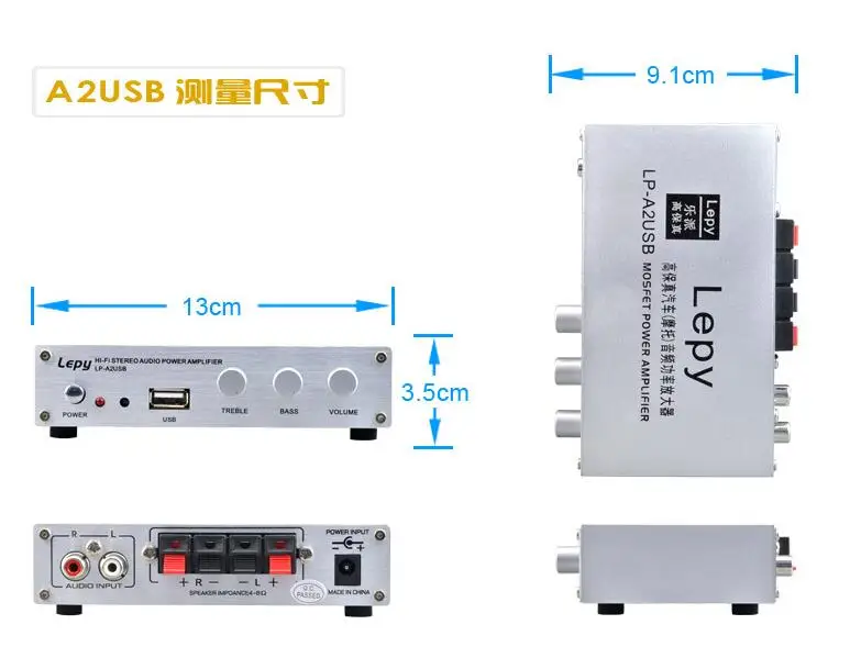 Lepy A2USB, украшенное мозаикой из драгоценных камней, 12V 2A Мощность HDMI DVI Переходник HDMI DVI и дистанционное Управление 2*20 Вт Hi-Fi мини цифровой аудио стерео дома автомобильный усилитель