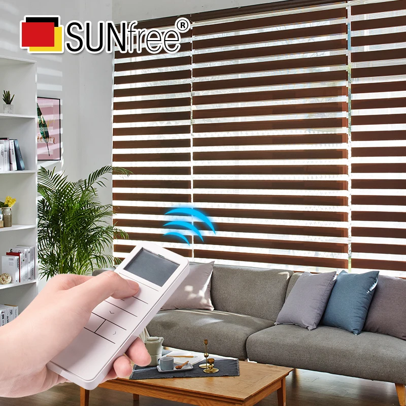 Электрические жалюзи Zebra беспроводные шторы с электроприводом на батарейках для