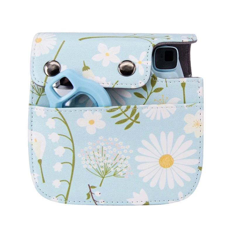 Для Fuji Fujifilm Instax Mini 8 + 9 камера сумка из искусственной кожи забавные выражение лица