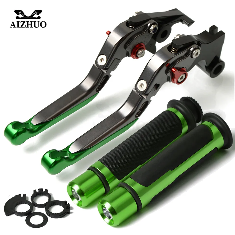 Мотоцикл тормозной рычаг сцепления регулируемый + ручки захваты для KAWASAKI Z800 Z800E Z