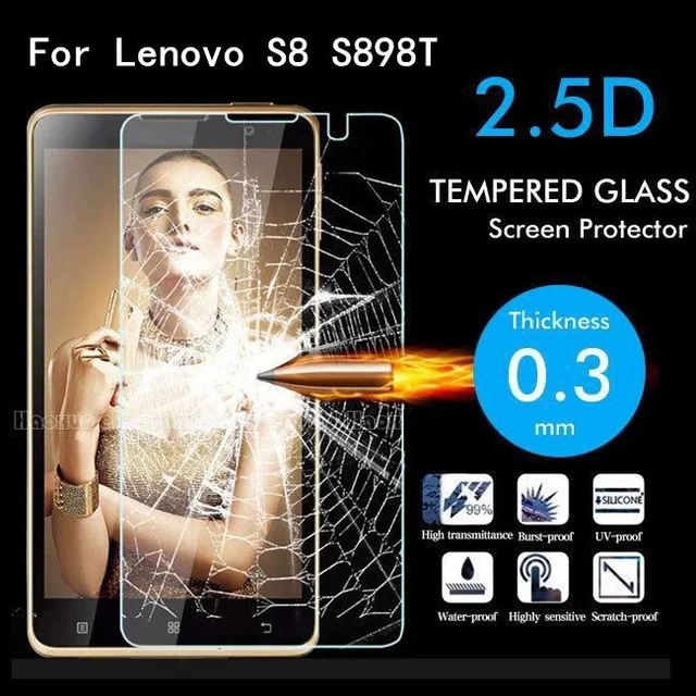 Закаленное стекло 2.5D для Lenovo S8 Высококачественная защитная пленка