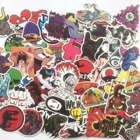 50pcs the most popular pvc waterproof cartoon graffiti stickers for laptop motorcycle skateboard luggage guitar decal sticker