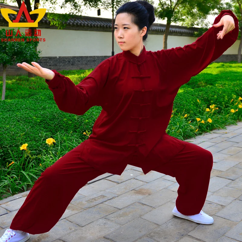 

Good Drape Tai Chi Clothes Wushu Kung Fu martial Art Suit Chinese Stlye Sportswear black white red pink