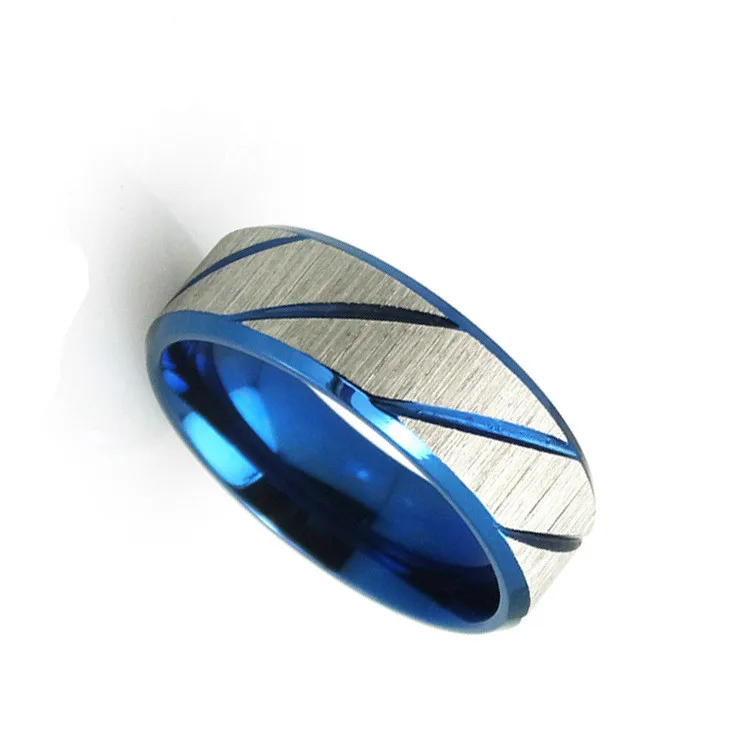 Мужское кольцо из вольфрамовой стали два цвета|Кольца| |