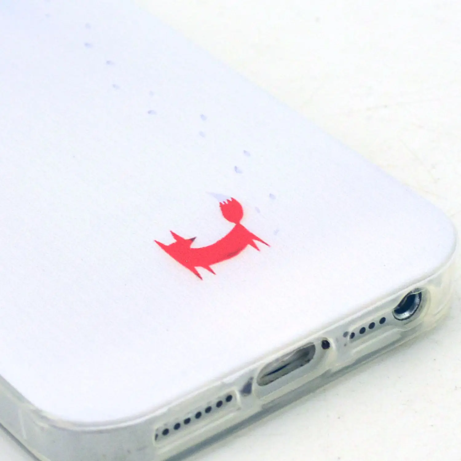 Red fox в белом снегу Силикона Конструкции ТПУ Чехол Кожного Покрова для IPHONE 5/5S 5C 6 4.7