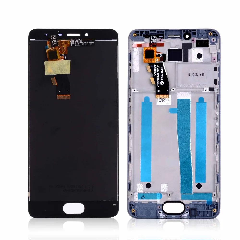 Дисплей для MEIZU M3S Y685H LCD в сборе с тачскрином на рамке Оригинал 5.0'' черный
