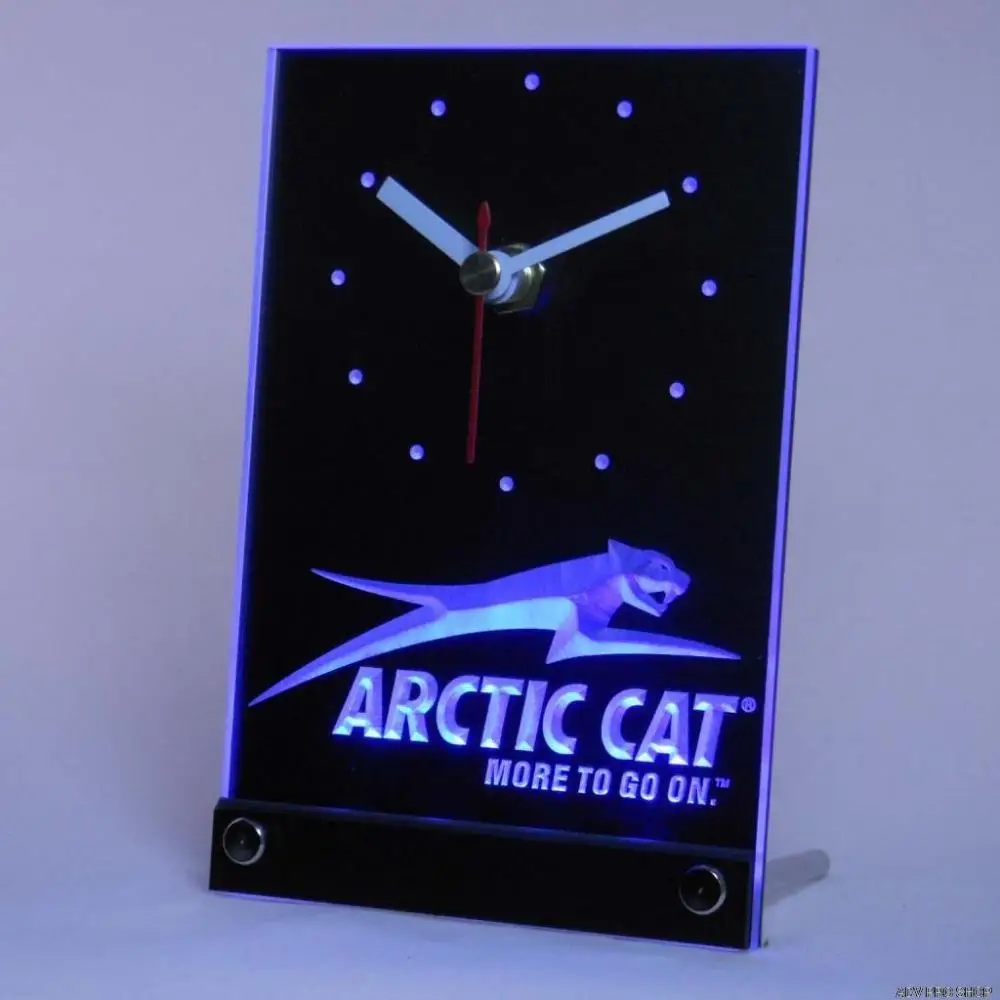 tnc0168 Arctic Cat Snowmobiles Table Desk 3D LED Clock | Дом и сад