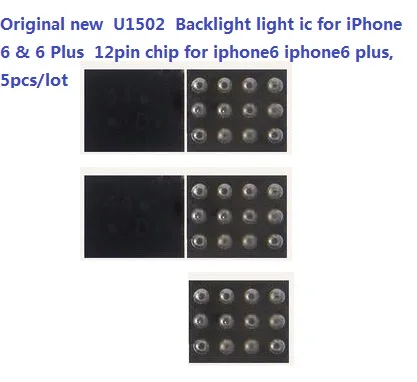 Original new U1502 Backlight light ic for iPhone 6 &amp Plus 12pin chip iphone6 plus 5pcs/lot | Обустройство дома