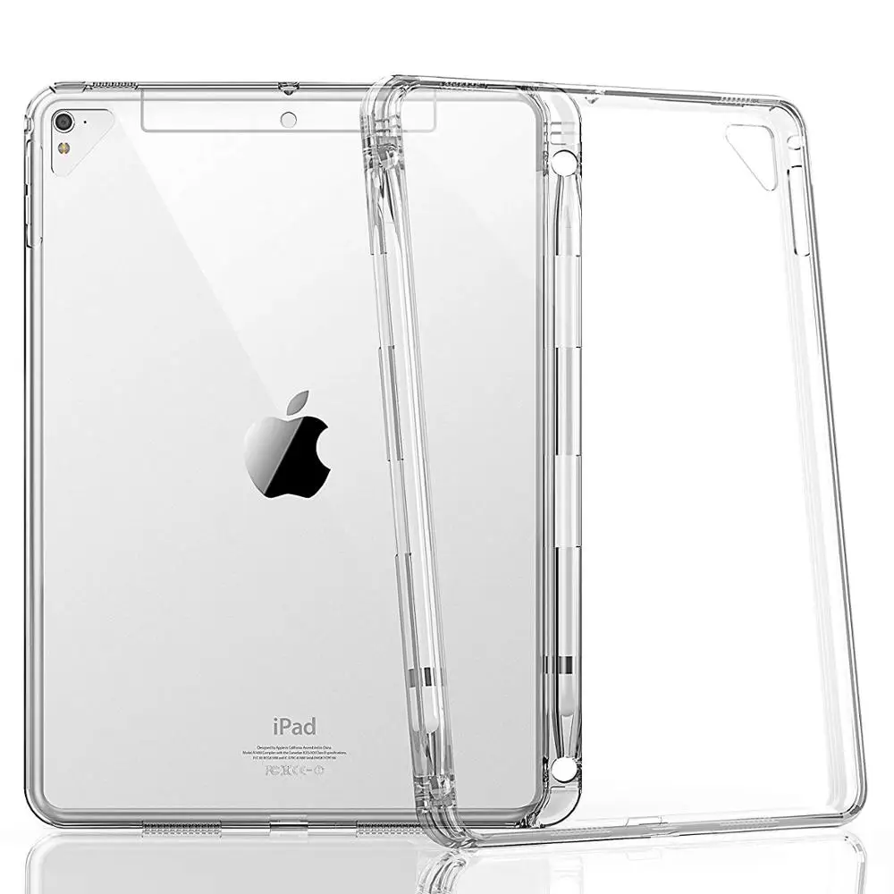 Для iPad 2018/2017 / Pro 9 7/Air 2 Air модель легкий и мягкий ТПУ чехол-накладка [с держателем
