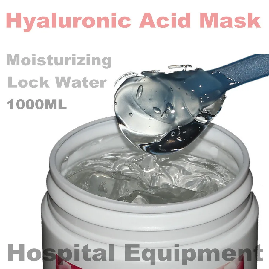 1KG Hyaluronic Acid Moisturizing Mask 1000g Whitening Lock Water Repair Disposable Sleeping Cosmetics Beauty Salon Products OEM
