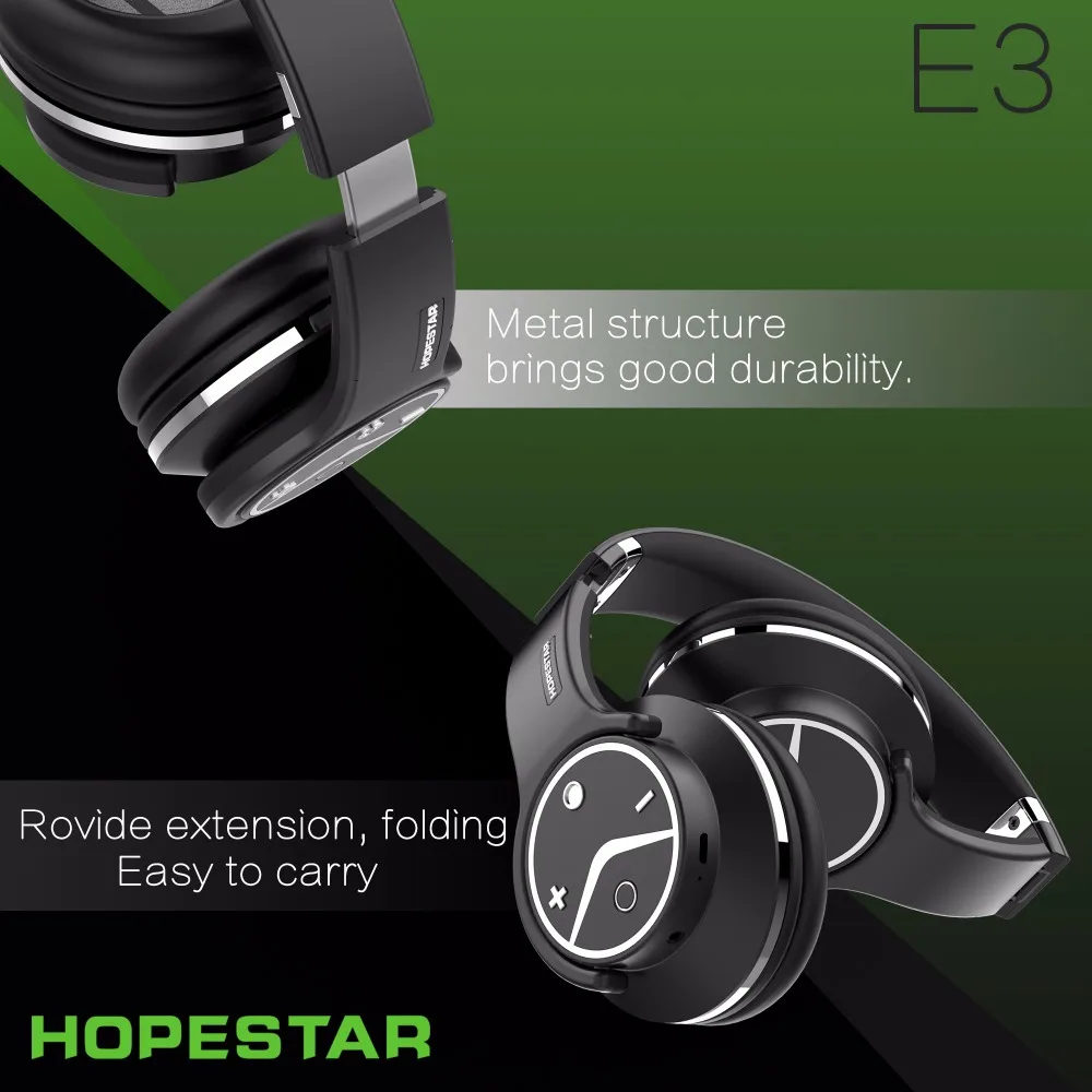 HOPESTAR E3 Портативный складной USB беспроводной Bluetooth динамик и гарнитура 2 в 1