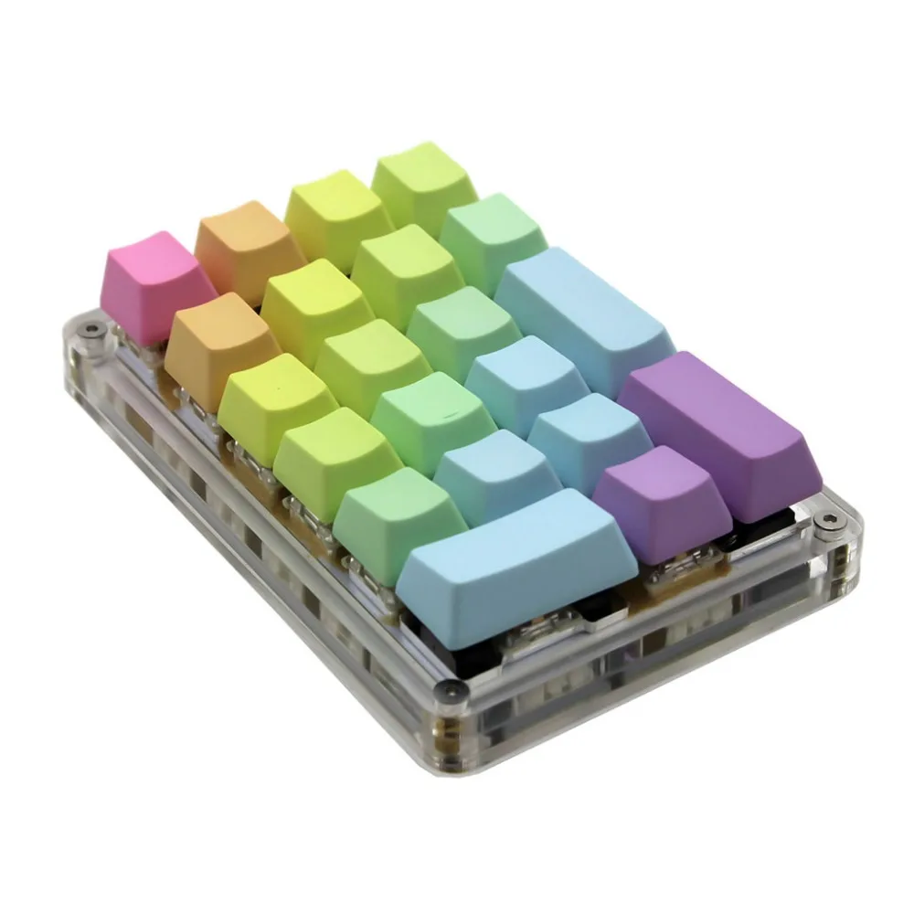 21 ключ YMDK с боковой печатью Пустой Топ-печатный толстый PBT ABS Keycap для MX переключателей механическая клавиатура Numpad(только KEYCAP