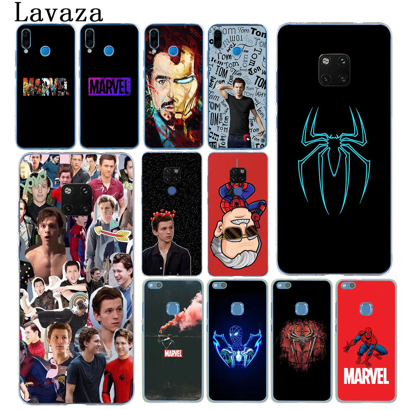 Твердый чехол для телефона Lavaza Marvel с логотипом Человека паука том Холланд Xiaomi Redmi