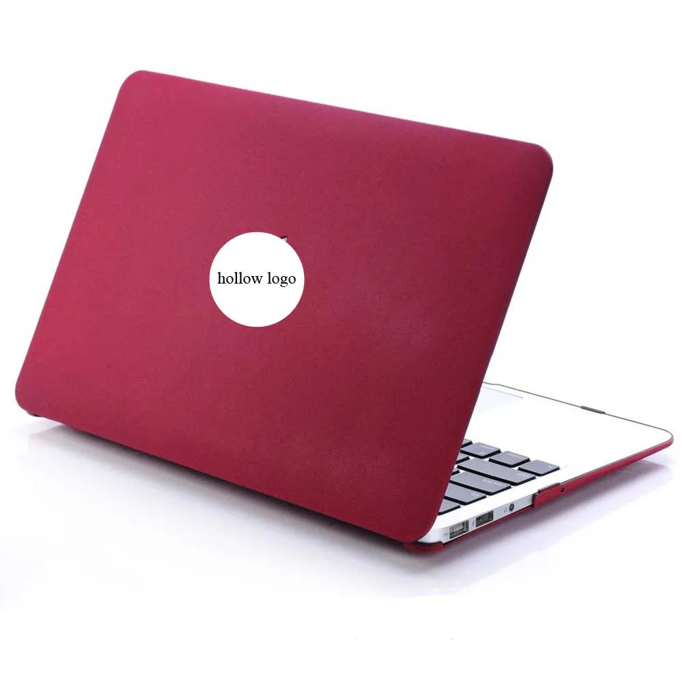 Винно красный чехол для ноутбука изысканный полый логотип защитный розовый