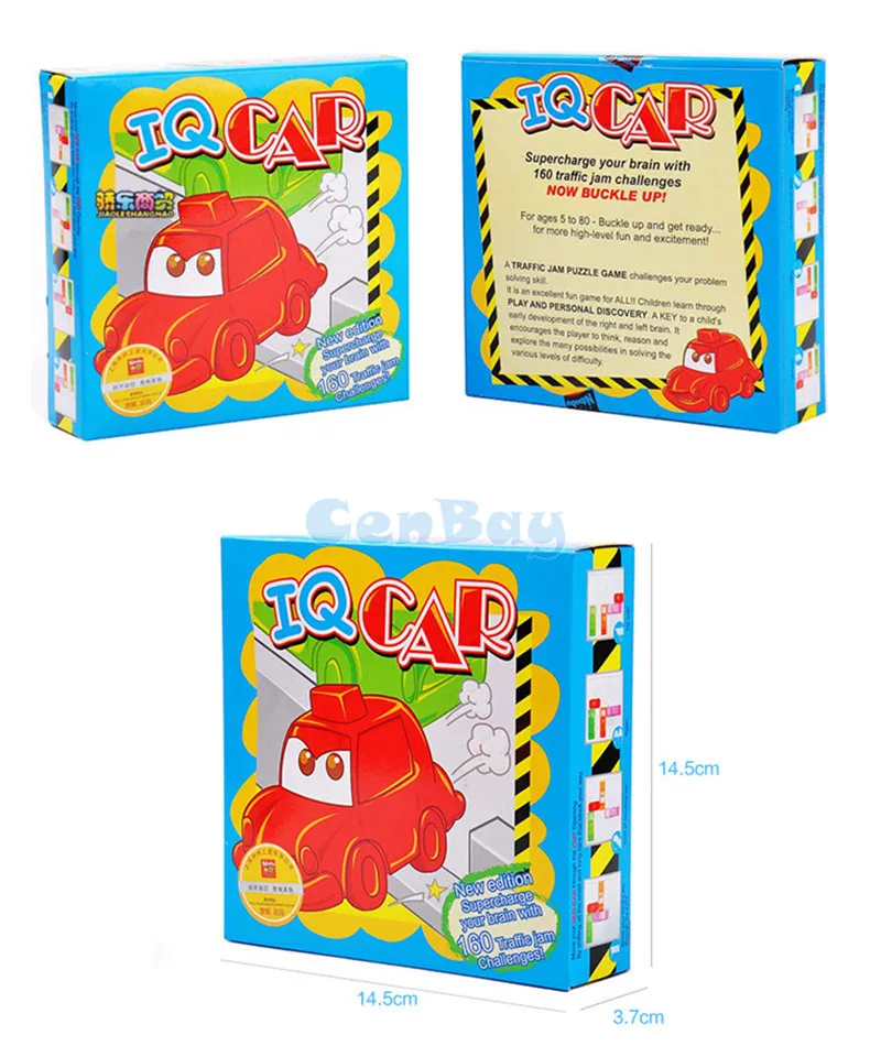 Дети 160 уровней IQ автомобиль Геометрическая головоломка гоночный модель вызов