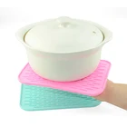Силиконовая подставка для посуды, коврик-открывалка для банок, подставка для ложек и чеснока, нескользящая, прочная, можно мыть в посудомоечной машине, термостойкая подставка