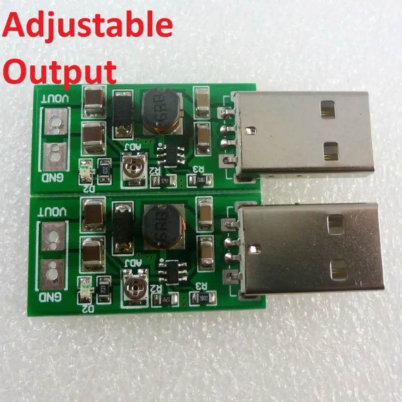2X USB A Male 5V вход 6V 15V Выход регулируемая плата регулятора DC преобразователь
