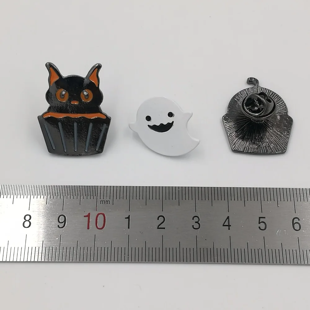 Милый Хэллоуин чашка с изображением тыквы торта кошки Фламинго эмалированный