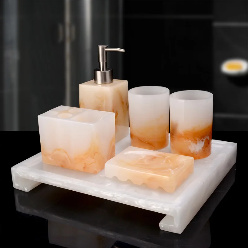 Диспенсер для зубной пасты ванной набор Европейский Пять шт паллет мыть