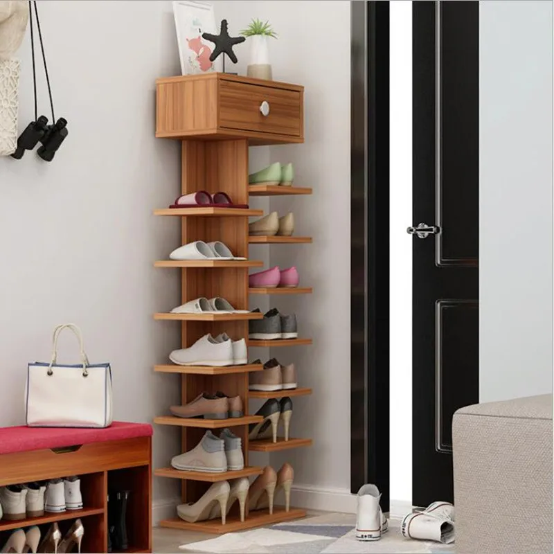 Двойной обуви стойки scarpiera организатор деревянный мебель для дома estanteria para zapatos