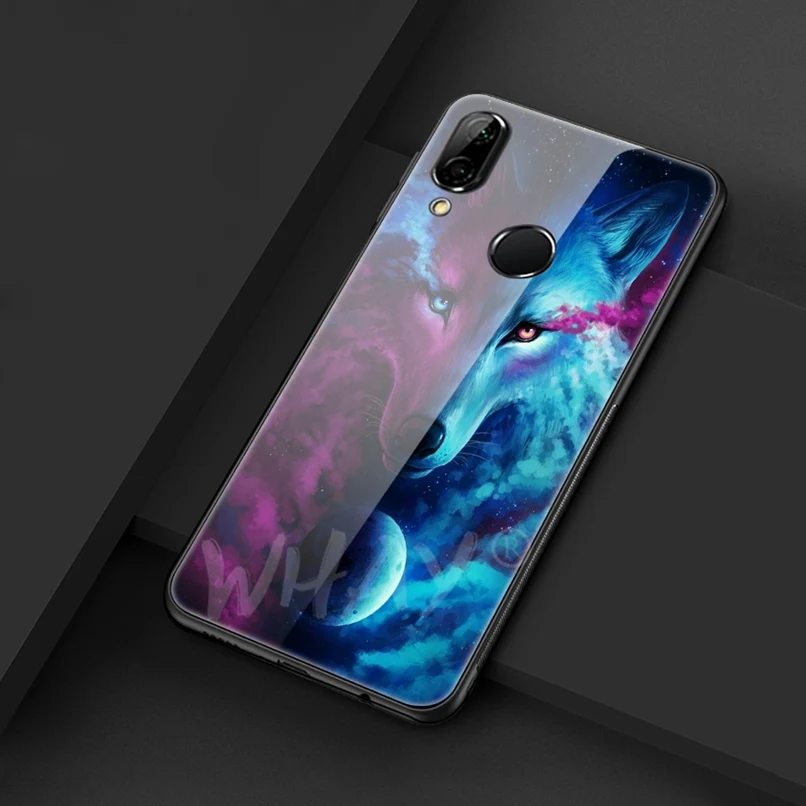 Встроенная чехол для huawei Nova 3 Роскошные картины Стекло Coque P20 Pro P Smart Коврики 10 Lite