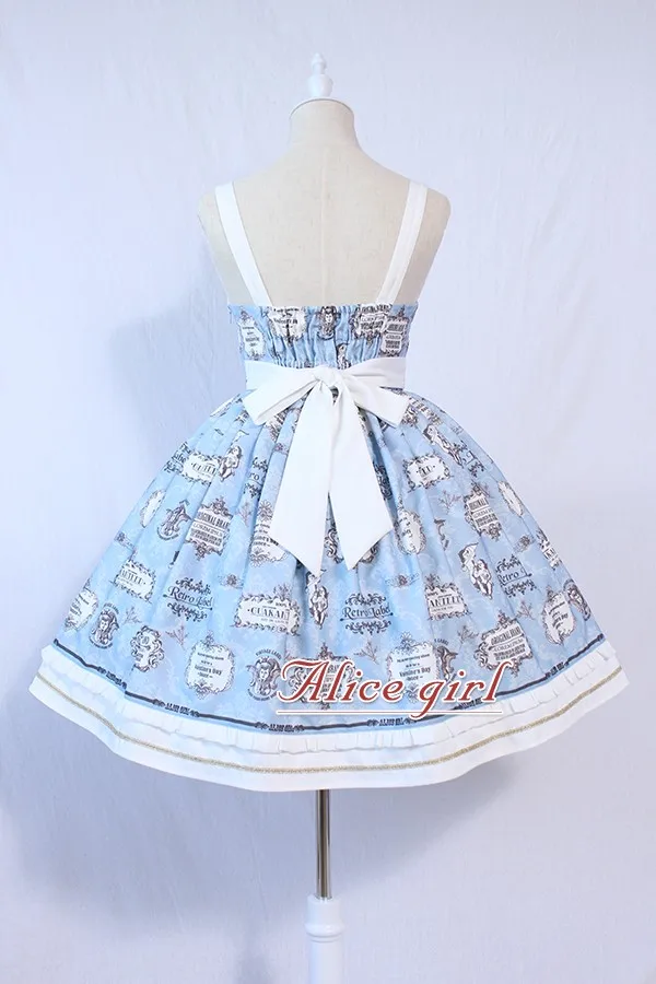 Carol Card~ Готическая Лолита JSK платье без рукавов вечернее платье Alice Girl~ Ограниченное количество