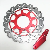 320 flaoting brake disc plate rotor bracket for 4 pot caliper hf6 cr125 cr250 crf250 crf450 supermoto