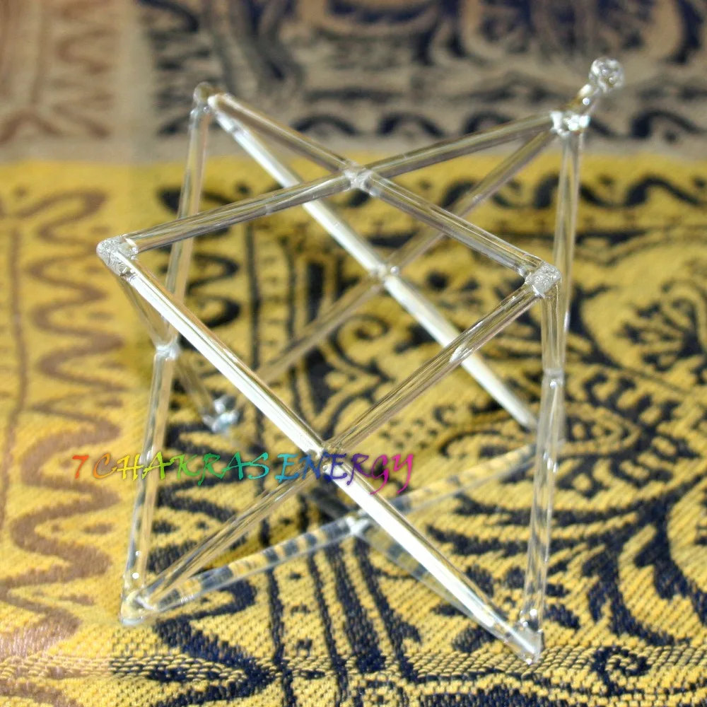 Магия Merkaba 8 дюймов кристалл поющая пирамида для исцеления энергии merkaba Пирамида