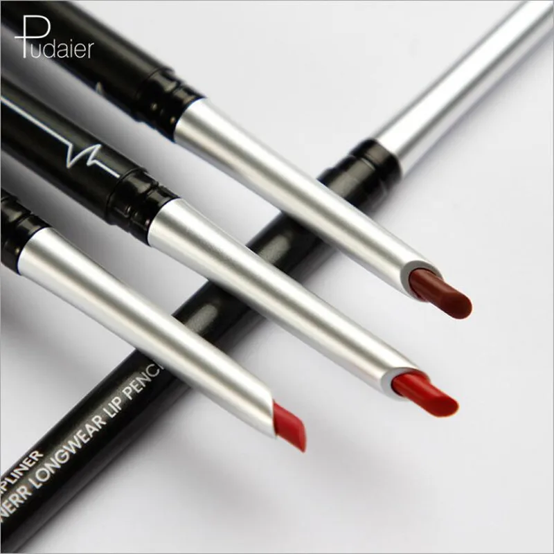 Pudaier Профессиональный Обнаженная матовая стойкая губная помада Lip Liner Pencil