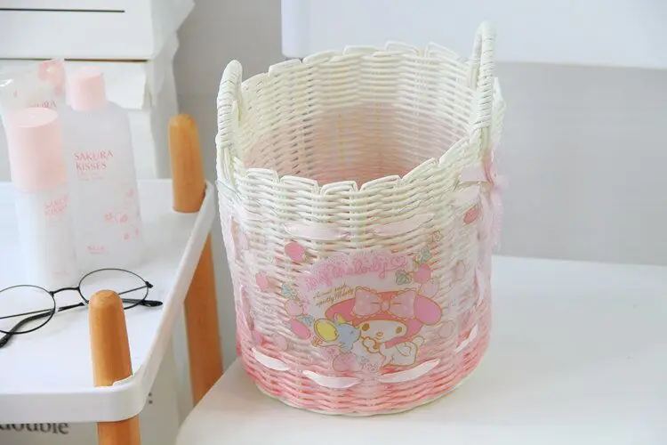 IVYYE 1 шт., модные коробки для хранения Cinnamoroll, розовая мелодия, аниме, ящики для хранения, для дома, для красоты, чехол, косметичка, чехол для макияжа, для девочек, Новинка