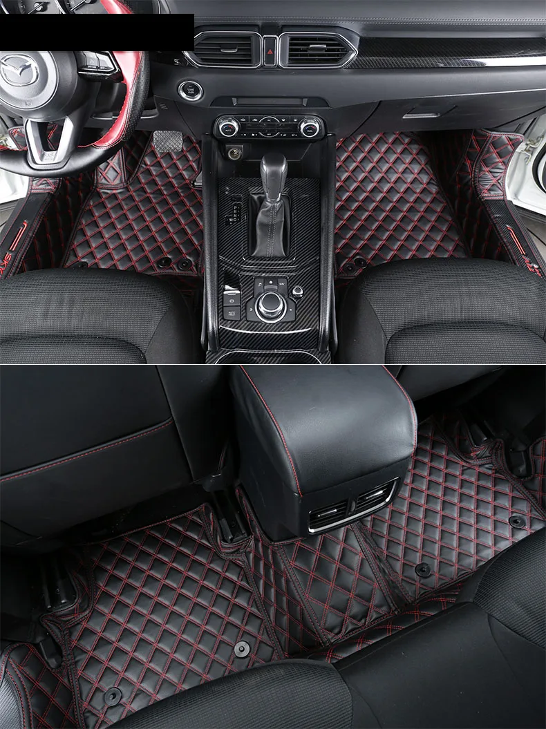 Lsrtw2017 волокна кожи для автомобильных ковриков для mazda CX-5 2012 2013