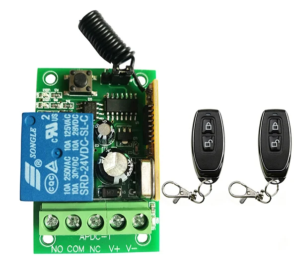 

Новый DC12V 24V 1 CH 1CH RF Беспроводной переключатель системы дистанционного управления приемник + металлический пульт дистанционного гаражные ворота/окно/внутренний и внешний створчатый распашный лампа/жалюзи