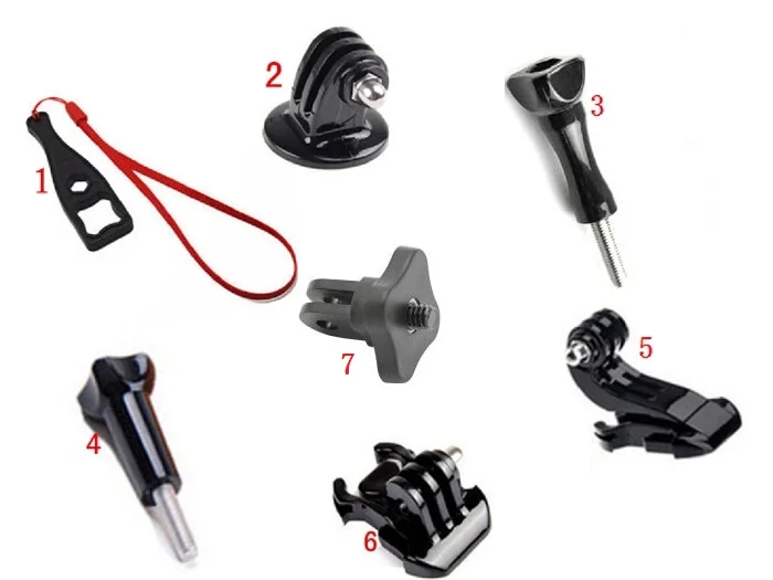 

Clownfish Tripod Mount Adapter J Quick Release Buckle Screw wrench for GoPro Hero 7 6 5 3 Xiaomi 4K 1/4 inch Adapter for SJ8 H9