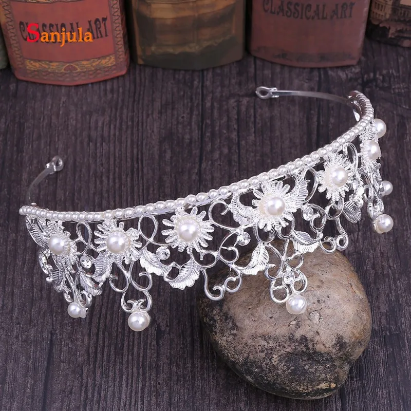 Женский винтажный свадебный головной убор в стиле барокко Металлическая корона