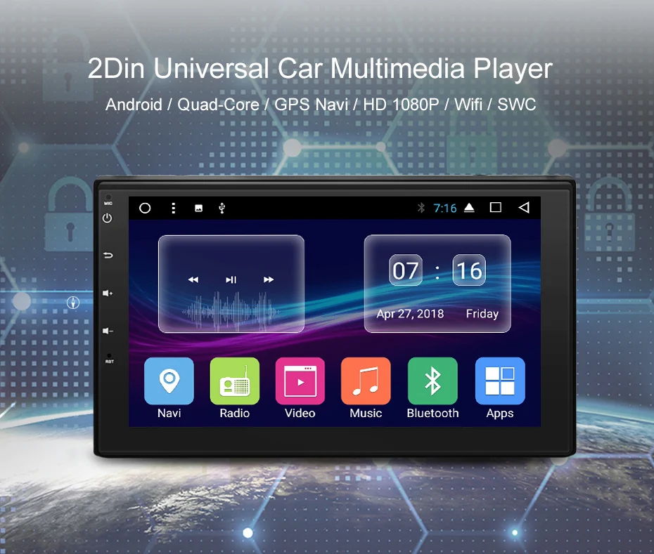 Junsun 2 Din автомобильный DVD Android 7,1 Радио мультимедийный плеер gps навигации Universale для nissan Авто Руль управление