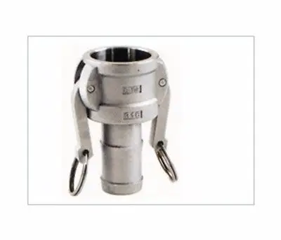 

1-1/4" Hose Tail Barb 304 Stainless Steel Type C Socket Camlock Fitting Cam and Groove Coupler
