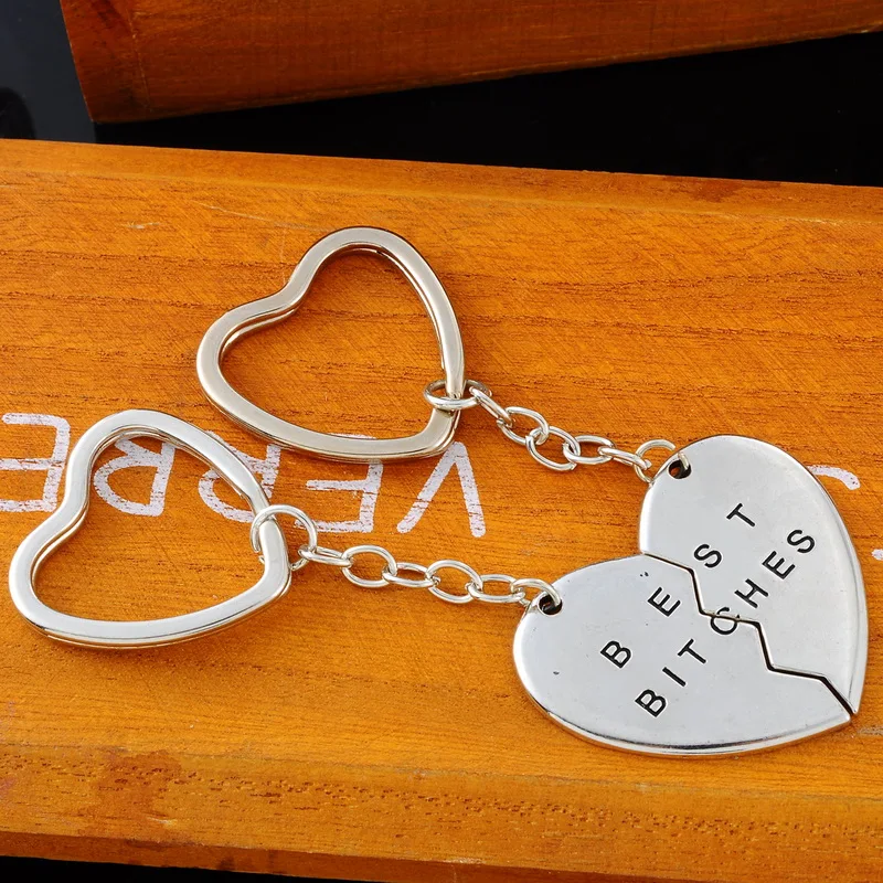 Брелок Горячие ЛУЧШИЕ СУКИ Выгравированы Сердце 1 Пара | Украшения и аксессуары