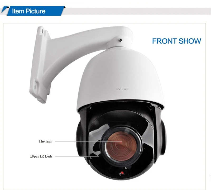 UVEIWN 3.0MP Full HD H.265 " мини-Высокая Скорость Перемещения Купольная Ip-камера PTZ 10X Моторизованный Авто Зум 5-50 мм С Переменным Фокусным Расстоянием Onvif