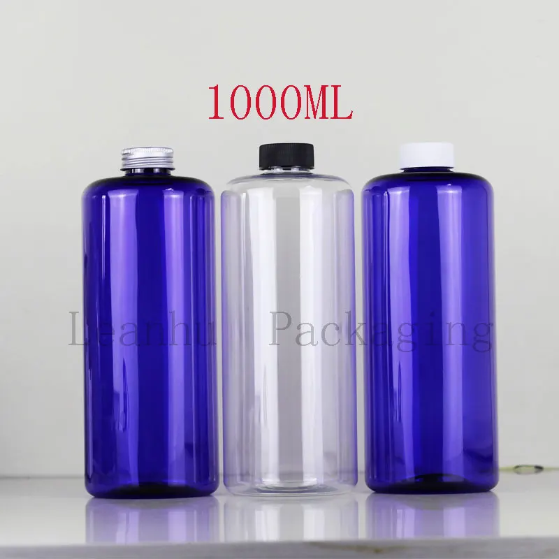 Круглая ПЭТ пластиковая Косметическая упаковочная бутылка с пластиковой