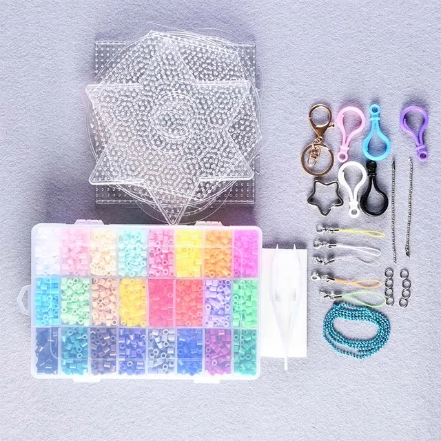 5 мм Perler бусины набор предохранитель/Хама Pegboards головоломки игрушка ручной работы мультфильм рисунок Материал DIY любовник Развивающие игрушки Рождественский подарок - Цвет: G