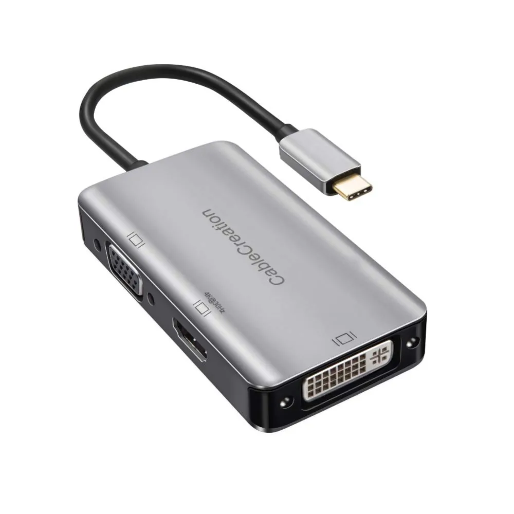 CableCreation USB C к HDMI-совместимый адаптер + DVI VGA Type (Thunderbolt 3) мультипорту UHD Hub |